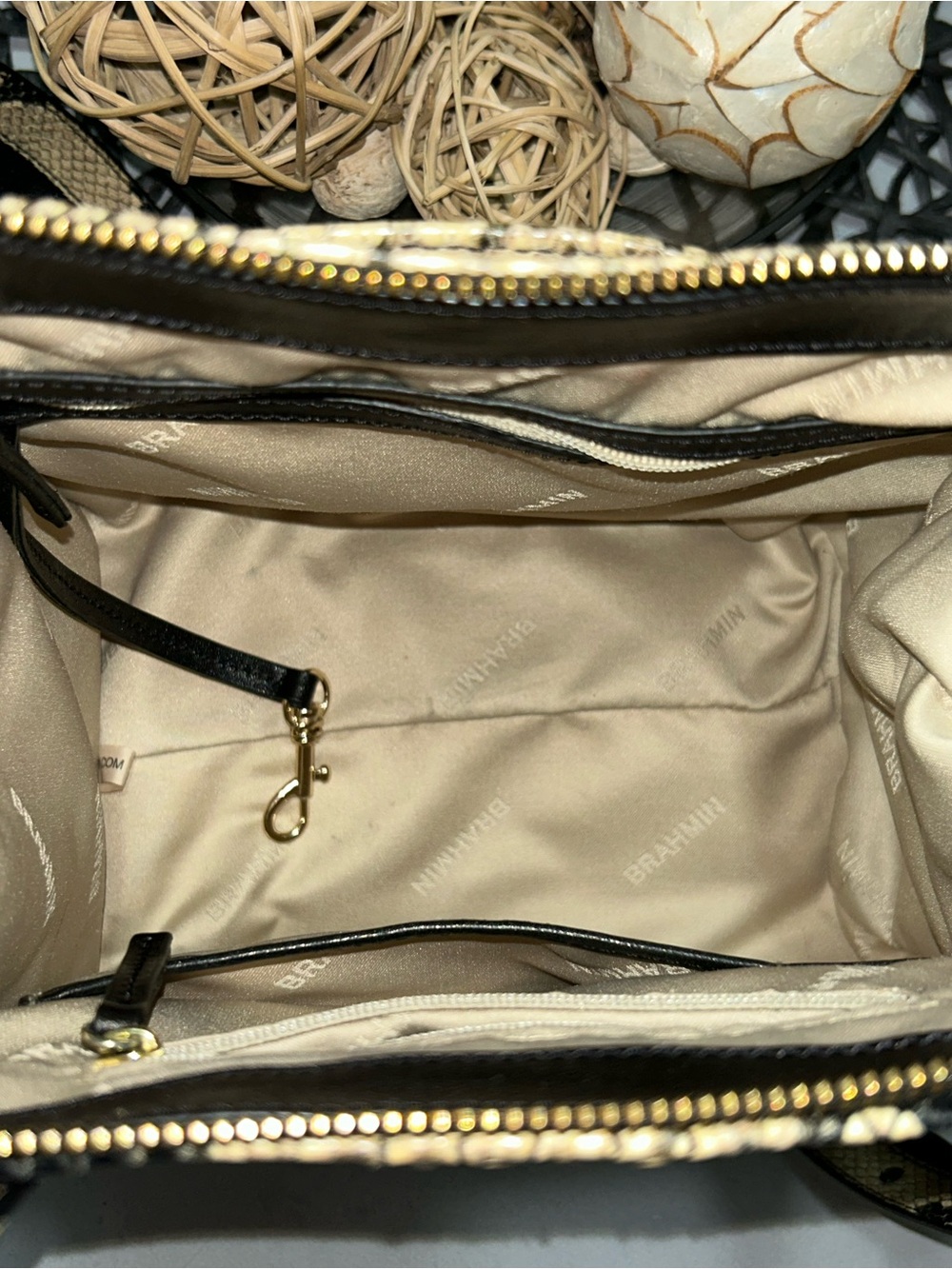 Brahmin Small Caroline Cavier Felix Satchel Crossbody -NWT- Read Description - Picture 6 of 13